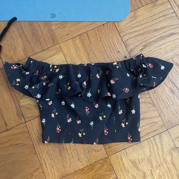 Rebecca Taylor Off Shoulder Floral top - Picture 2 of 5